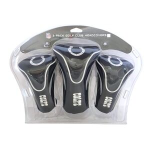 NFL Indianapolis Colts 3 Pack Golf Club Headcovers Team Golf Blue White New